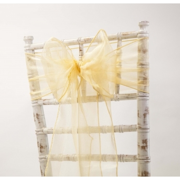 Organza Sash Regal Gold 20 X 275