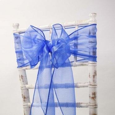 Organza Sash Royal Blue 20 X 275