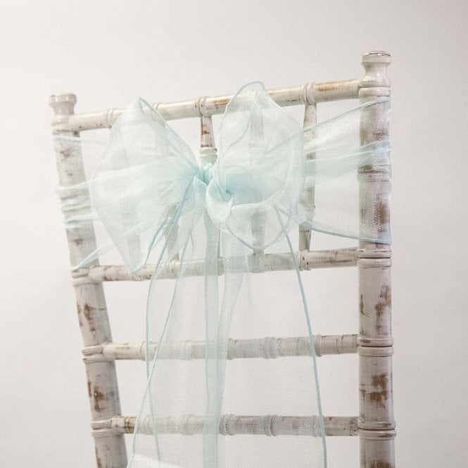 Organza Sash Tiffany Blue 20 X 275