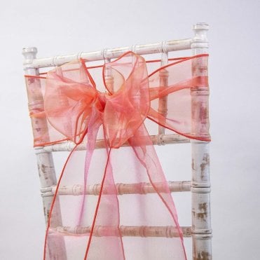Organza Sash Yellow/Red 20 x 275 - Pack of 100