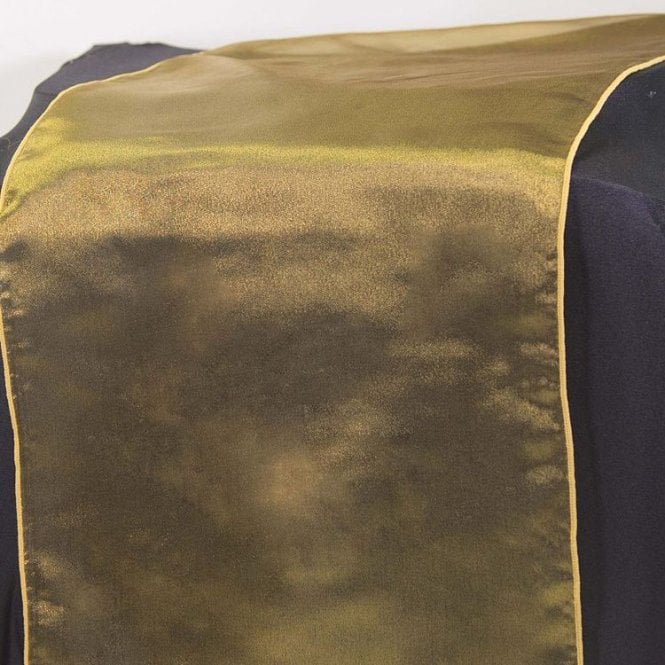 Organza Table Runner Black/Victoria Gold