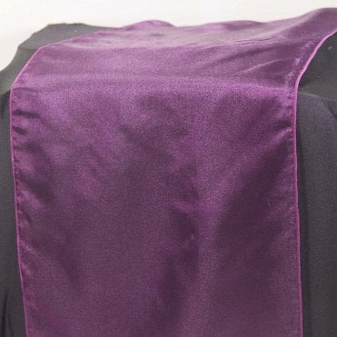 Organza Table Runner Burgundy