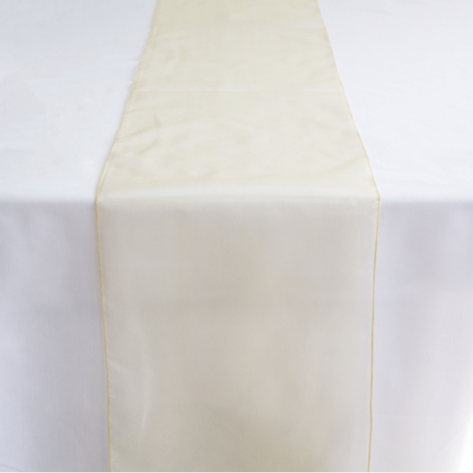 Organza Table Runner Champagne