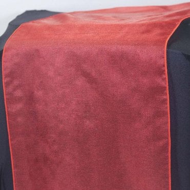 Organza Table Runner Cherry Red