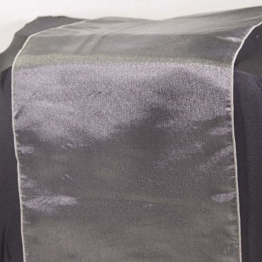 Organza Table Runner Dark Silver