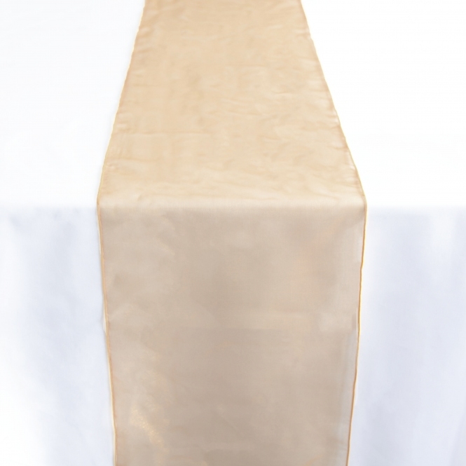 Organza Table Runner Peach