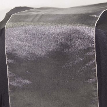 Organza Table Runner Platinum