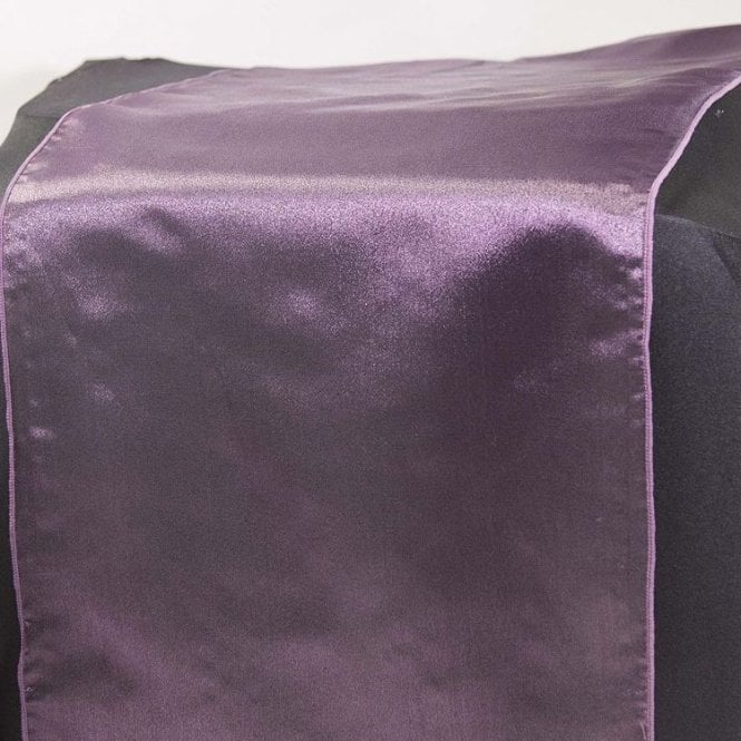 Organza Table Runner Plum