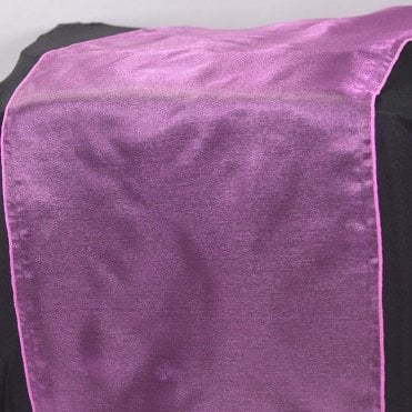Organza Table Runner Raspberry