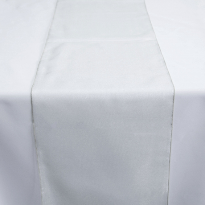 Organza Table Runner Silver