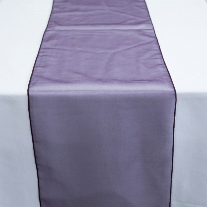 Organza Table Runner Ultra Plum