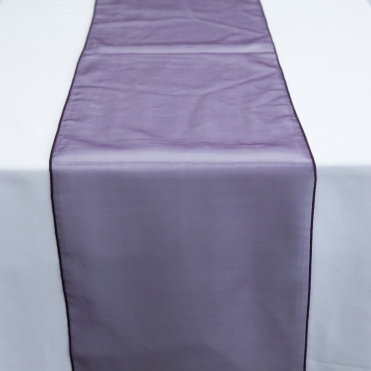Organza Table Runner Ultra Plum