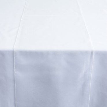 CHAIRCOVER DEPOT Organza Table Runner White