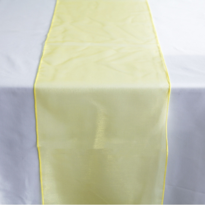 Organza Table Runner Yellow