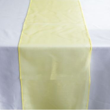 Organza Table Runner Yellow