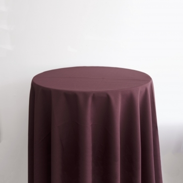 Polyester Tablecloth 120 Round Light Wine CLR