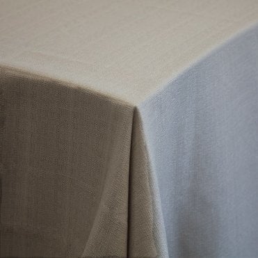 Premium Linen Tablecloth 132 Round Stone Grey
