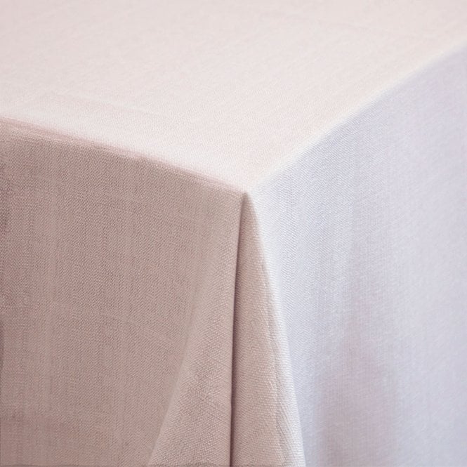 Premium Linen Tablecloth 90 Round Blush Pink