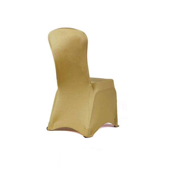 Premium Spandex Lycra Chair Cover Gold - Pack of 100