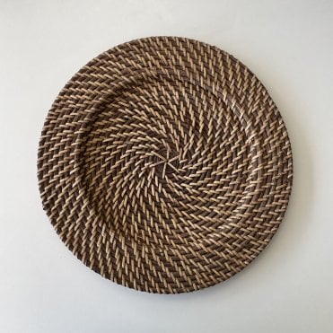 Rattan Charger Plate Natural 32cm
