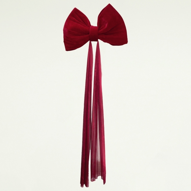 Red Velvet Plush Bow 50cm
