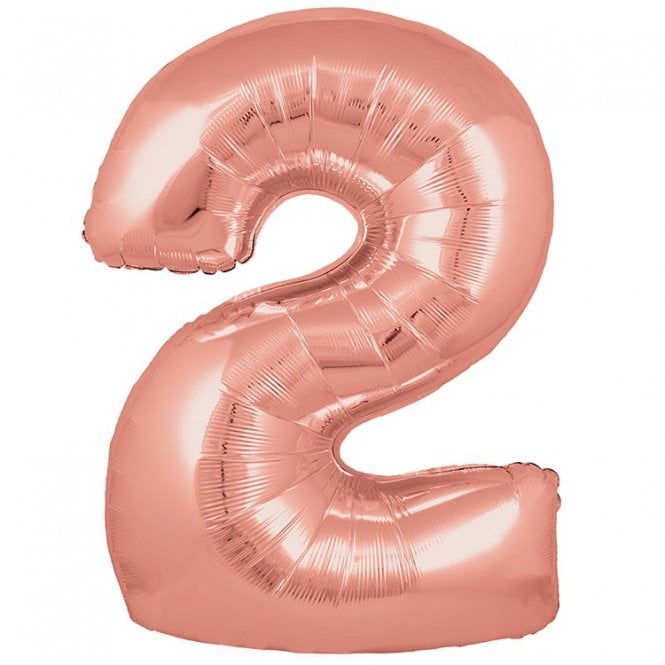 Rose Gold Balloon Number 2