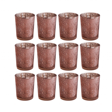 Rose Gold Tealight Holder Small - 12 pack