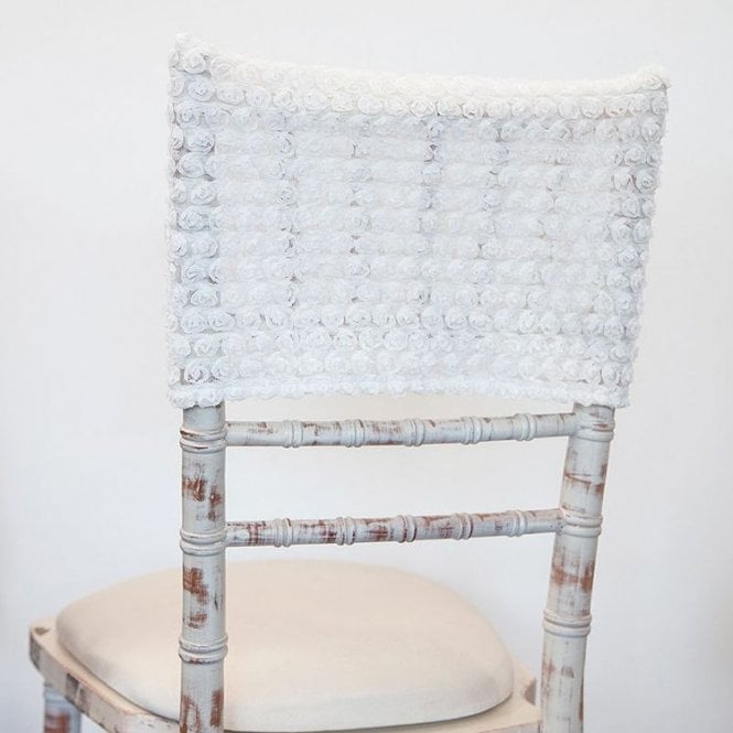 Rosette Chivari Chair Cap Ivory