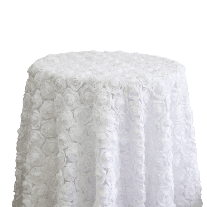 Rosette Net Table Cloth White
