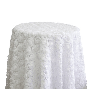 Rosette Net Table Cloth White