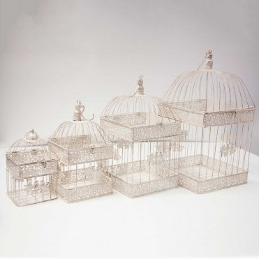 Rustic Square Birdcage 4Pc Dt1001 Itm2