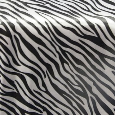 Satin Fabric Zebra Print