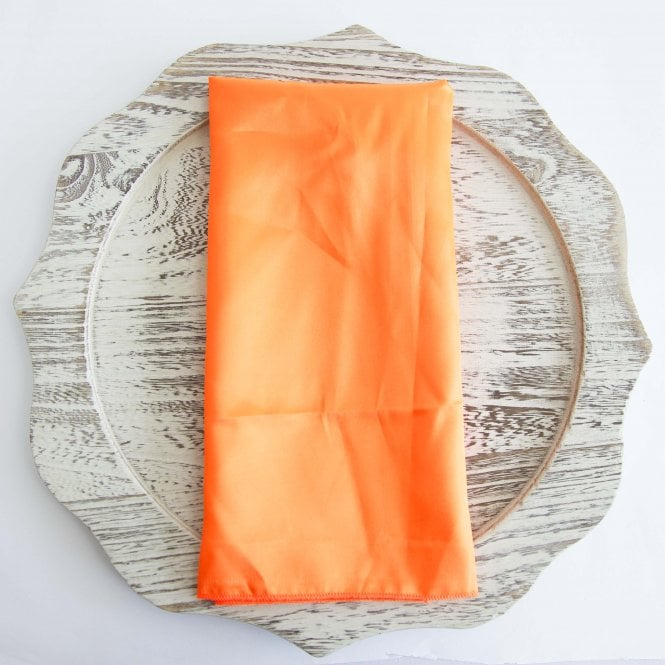 Satin Napkin Neon Orange