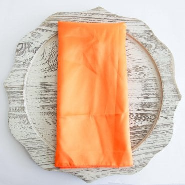 Satin Napkin Neon Orange