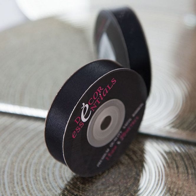 Satin Ribbon 10 x 20 Black