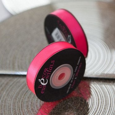 Satin Ribbon 10 x 20 Florenscent Pink
