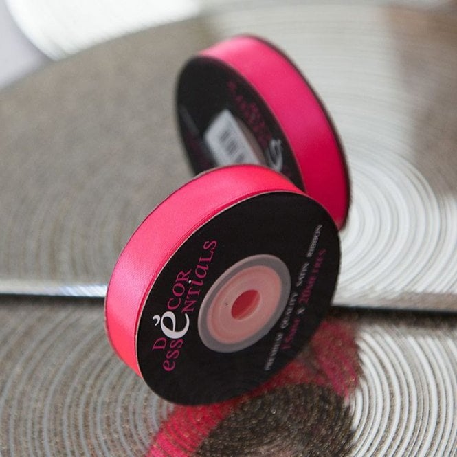 Satin Ribbon 15 x 20 Florenscent Pink