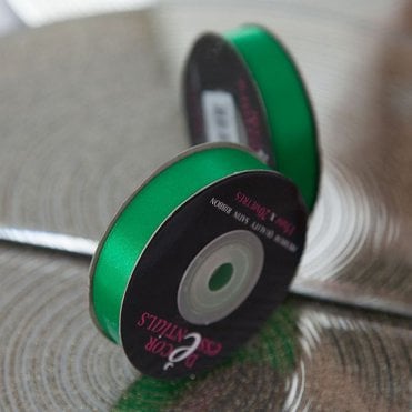 Satin Ribbon 15 x 20 Kelly Green