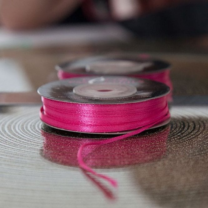 Satin Ribbon 3 x 50 Cerise