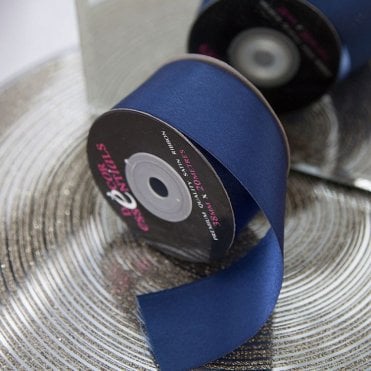 Satin Ribbon 38 x 20 Navy Blue