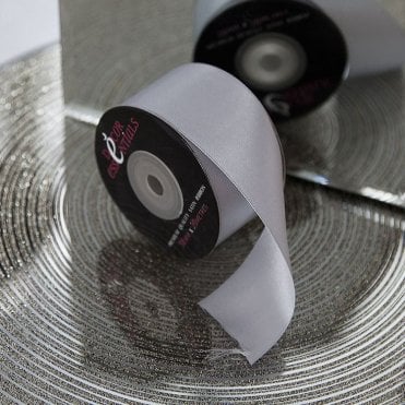 Satin Ribbon 38 x 20 Silver