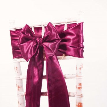 Satin Sash Garnet - Pack of 100