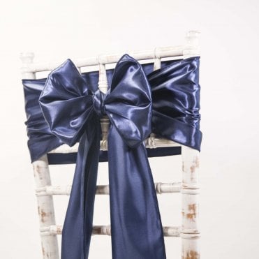 Satin Sash Navy