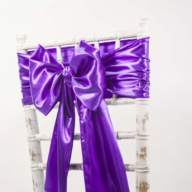 Satin Sash Purple