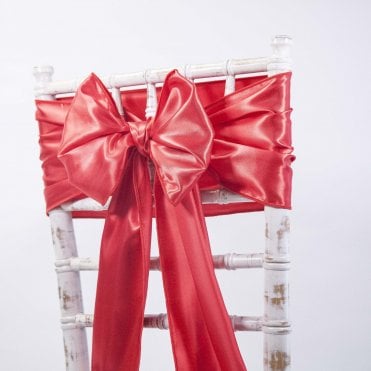 Satin Sash Red