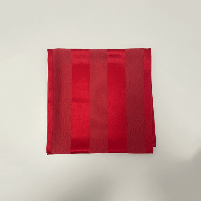 Satin Striped Napkin Red