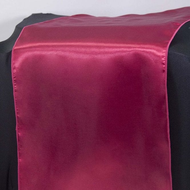 Satin Table Runner Garnet