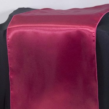 Satin Table Runner Garnet