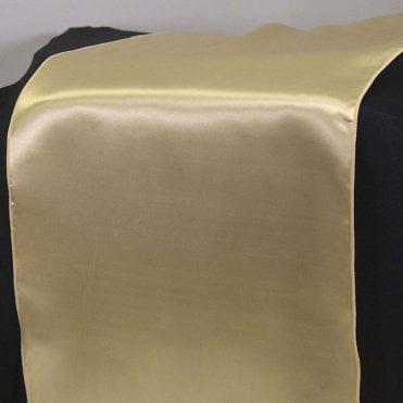 Satin Table Runner Gold