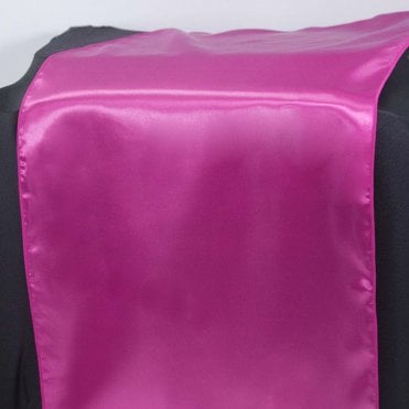 Satin Table Runner Hot Pink